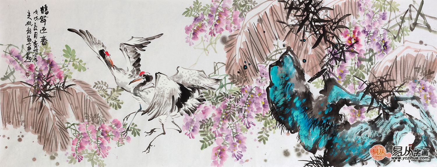 客厅挂什么花鸟画比较合适